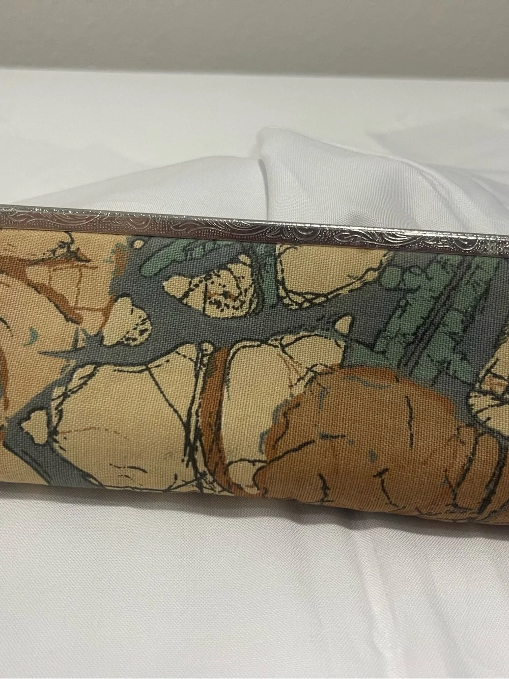 Vintage Rosanne Kiss Lock Clutch Purse 1960s